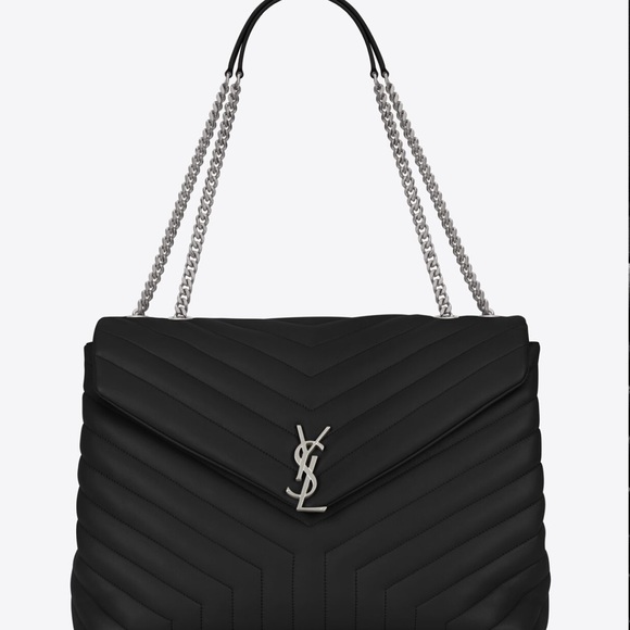 Yves Saint Laurent Handbags - LOULOU LARGE CHAIN BAG IN MATELASSÉ "Y" LEATHER DUST BAG AND CERTIFICATE